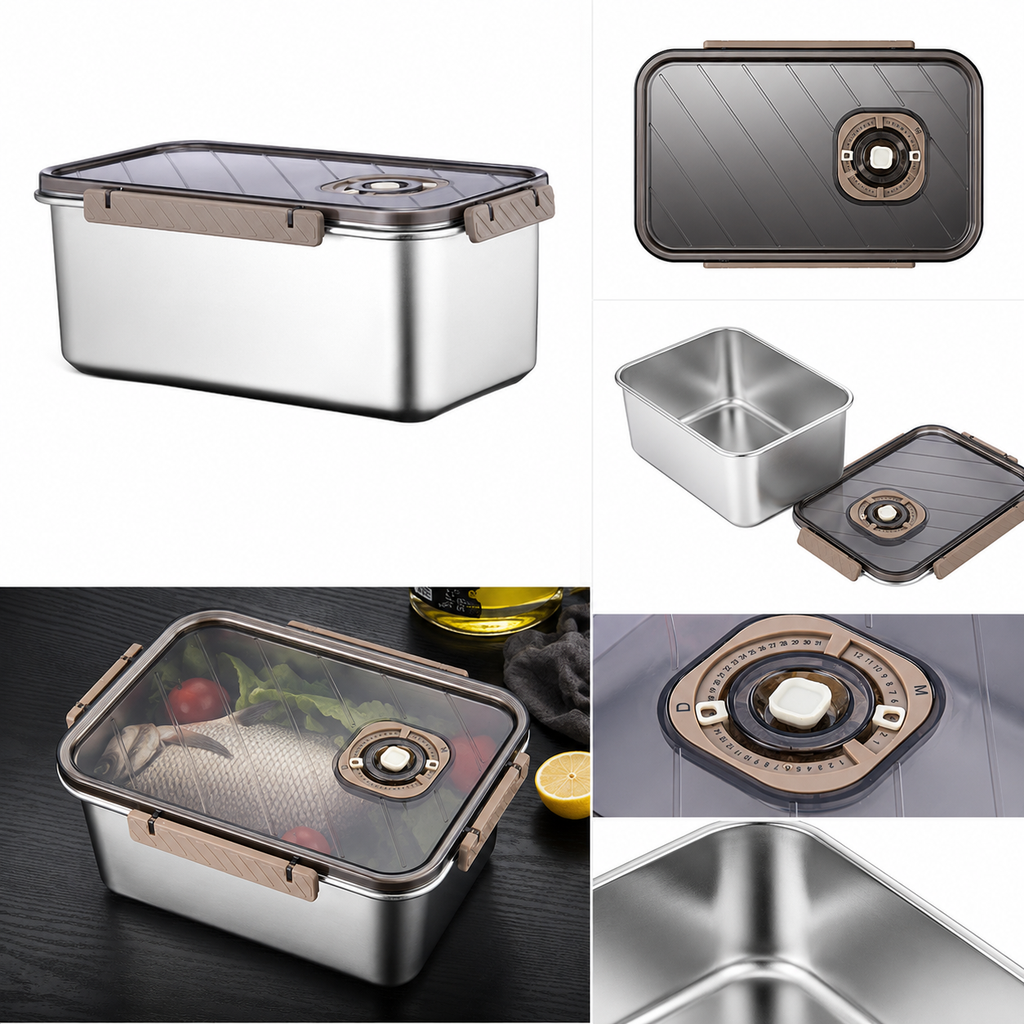 [MTM4191] Vaccume Container 22x16x6cm (1000ml)
304 Stailness Steel