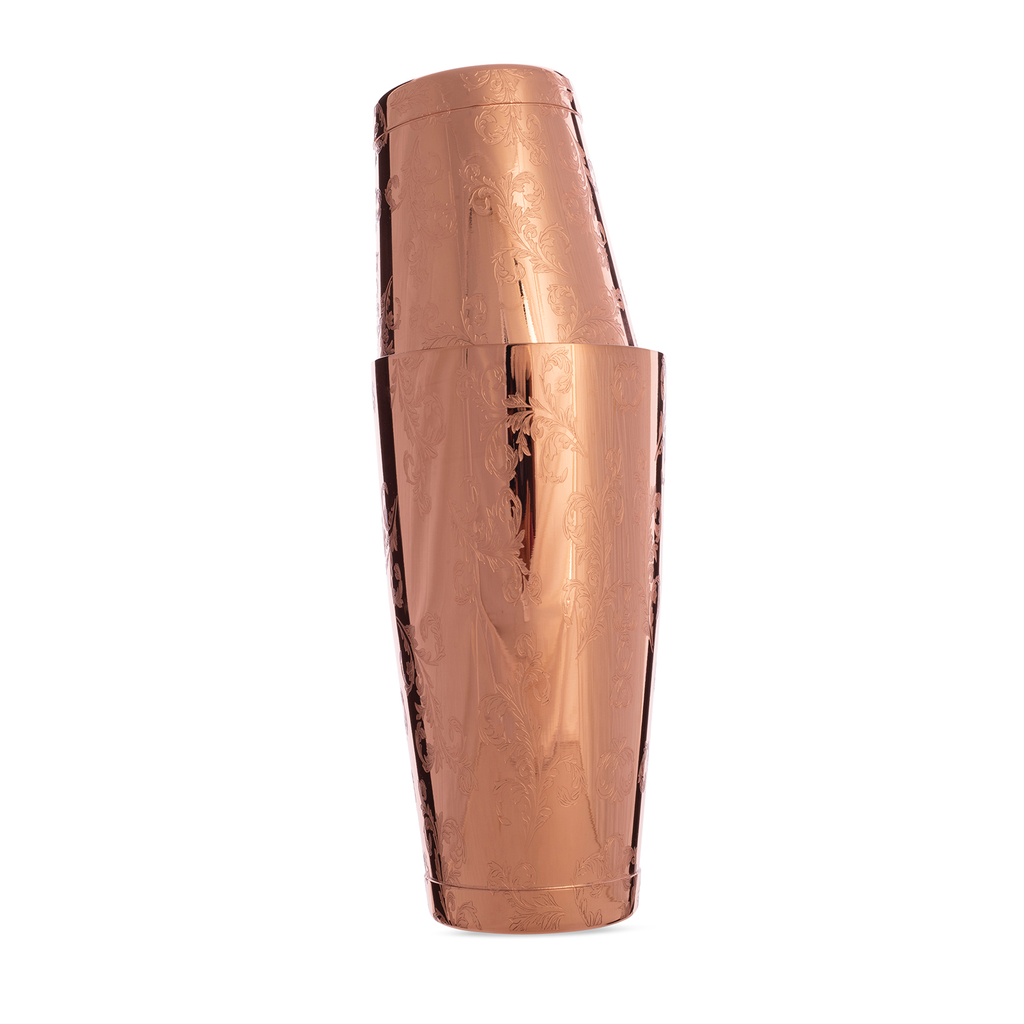 Engraved 2pcs. Boston Shaker Rose Gold