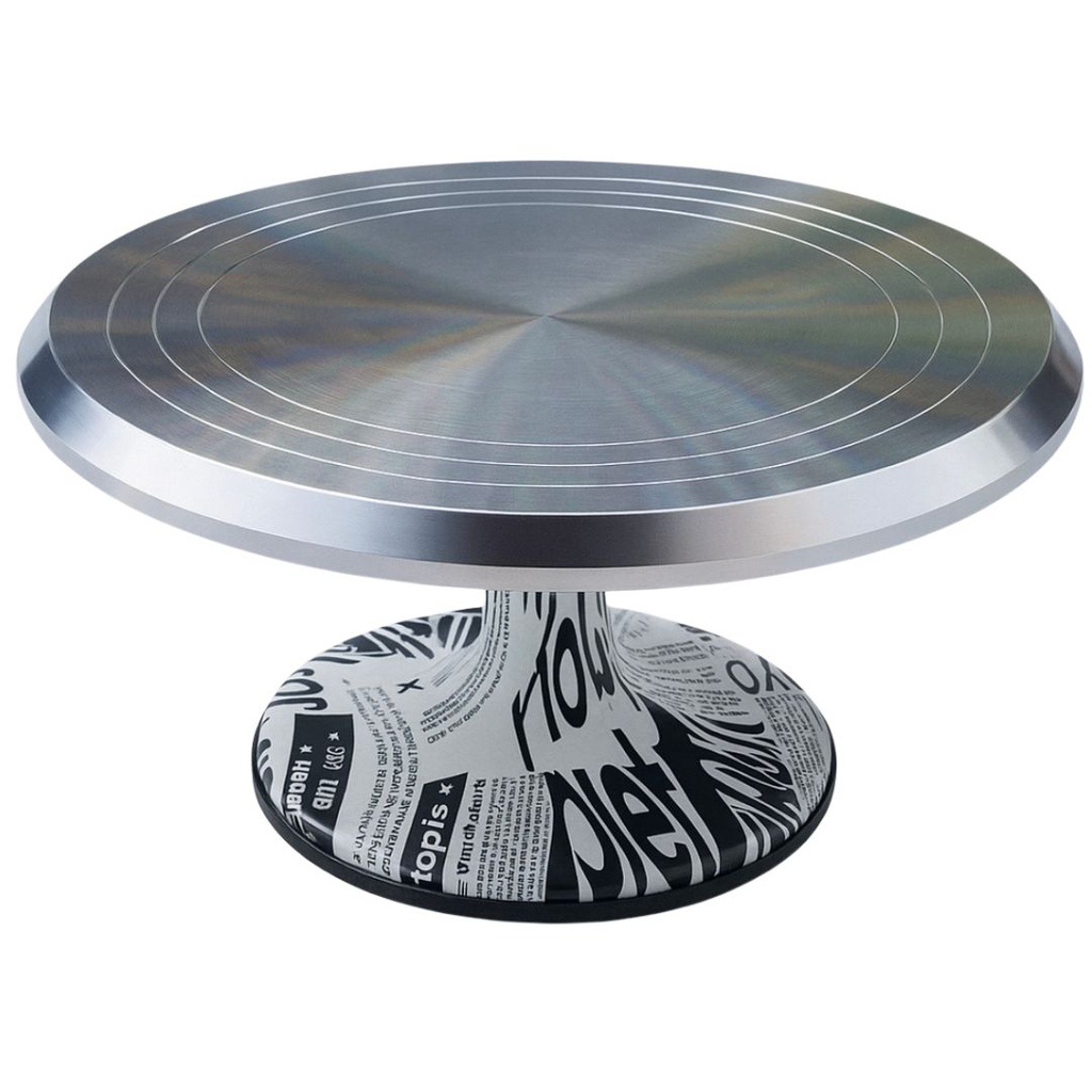 Cake Turn-Table with B&W Designer Base