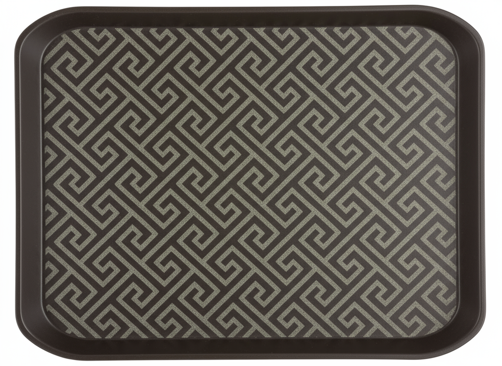 Textured Salver / Serving Tray 45x35cm mix colour