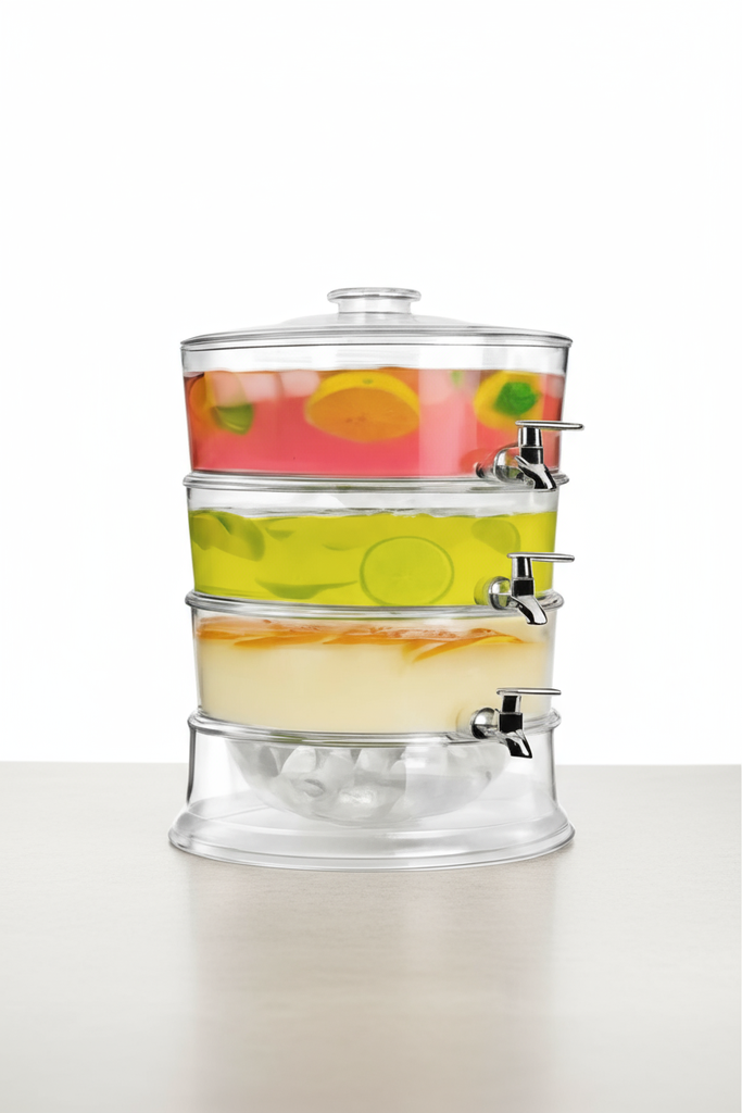 Triple Tank Juice Dispenser