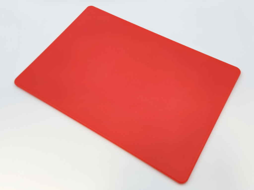 NSF - HDPE Chopping Board  Rectangular Red 12x18x2in.