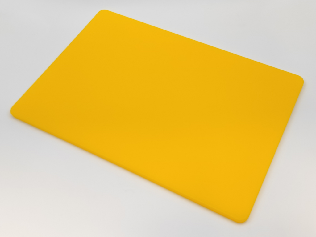 NSF - HDPE Chopping Board  Rectangular Yellow 12x18x2in.